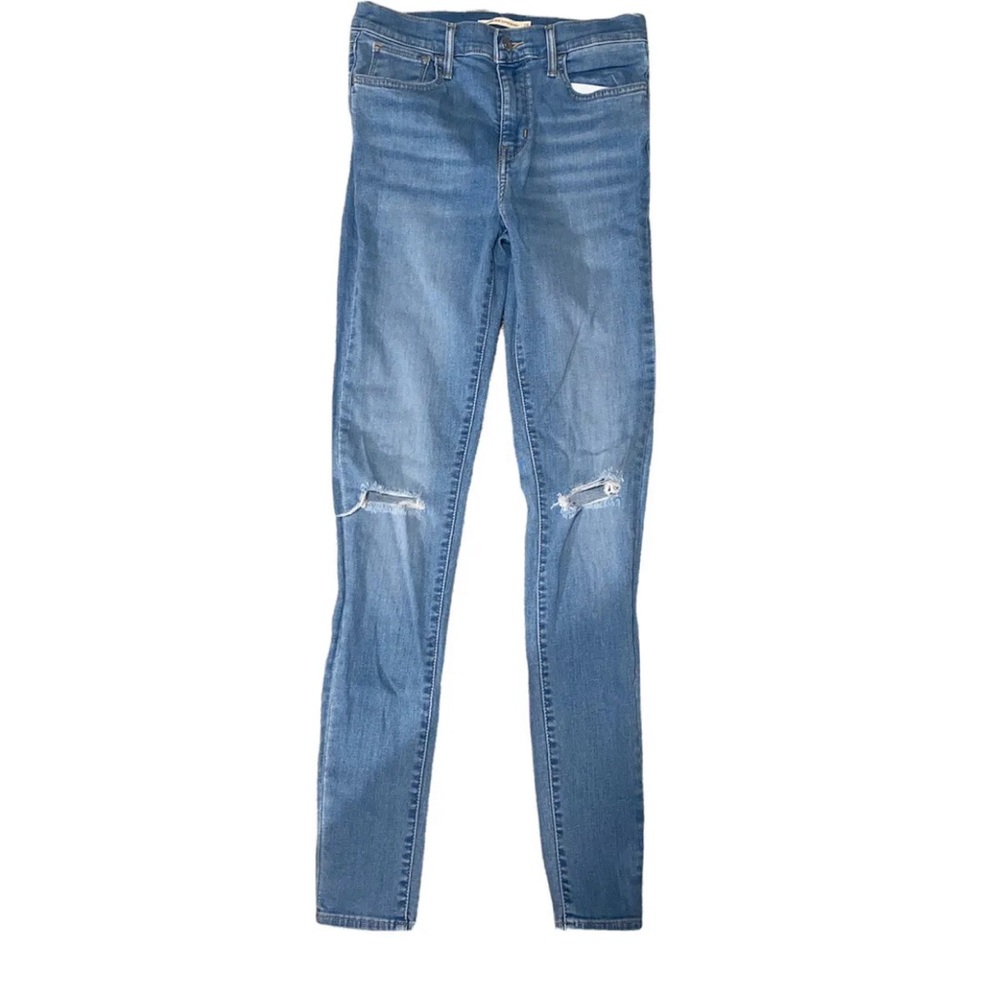 Levi's Womens 720 0003 Blue High Rise Super Skinny Denim Jeans 6 Med 28 x 32